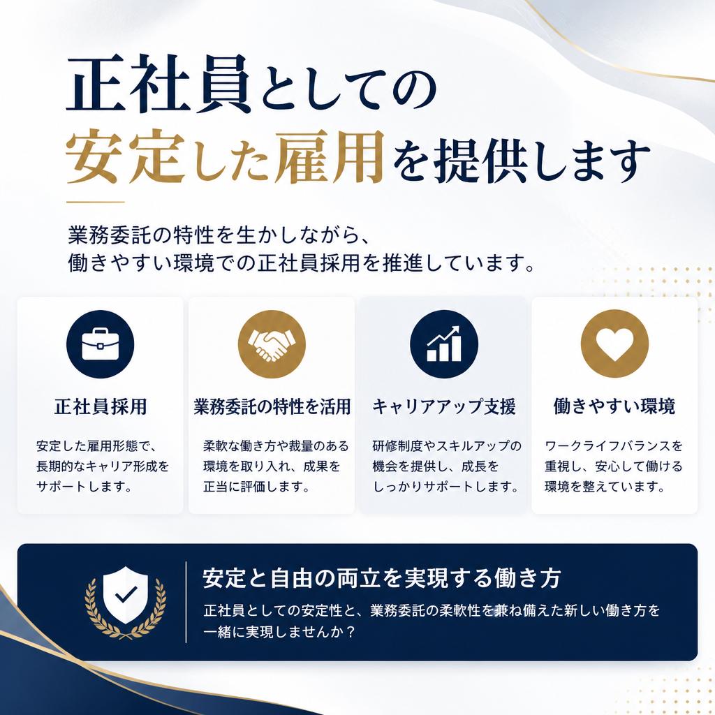 正社員採用の魅力