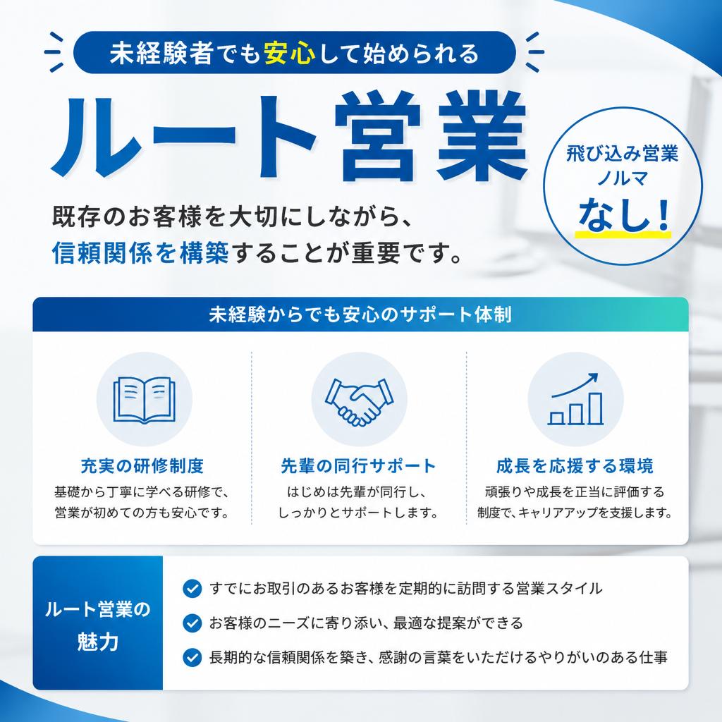 ルート営業を重視