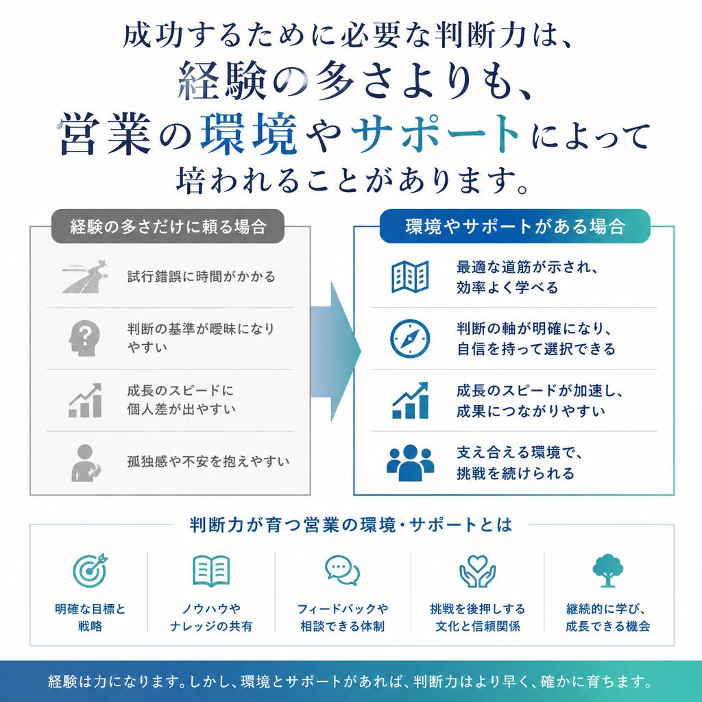 見出し2: 経験よりも環境が重要