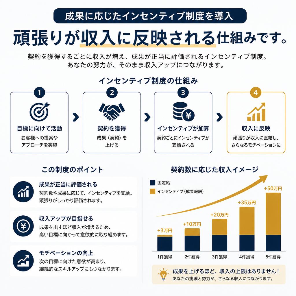 インセンティブ制度の魅力